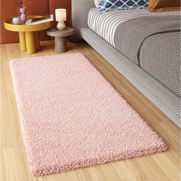 Tapiso Hochflor-Läufer ESSENCE, rechteckig, Höhe: 40 mm, Wohnzimmer, Schlafzimmer, Shaggy