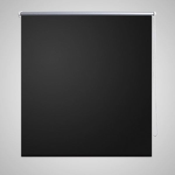 vidaXL Verdunkelungsrollo 164,4 x 175 cm, Stoffbreite 160 cm, schwarz 240143