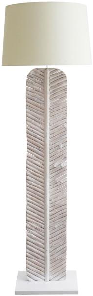 Stehleuchte Treibholz Weiß 40 x 30 x 175 cm