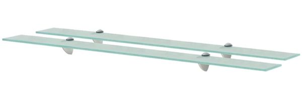 vidaXL Schwebende Regale 2 Stk. Glas 100x20 cm 8 mm [3051525]