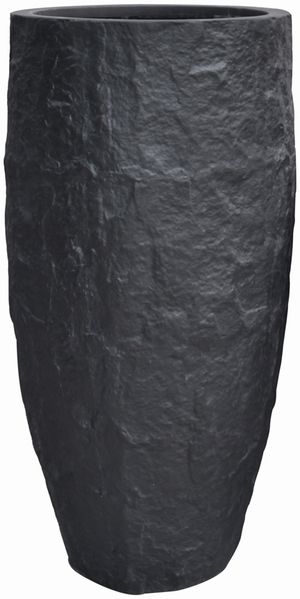 Pflanzgefäß The Rock Pflanzkasten Blumenkasten 35x72 cm Steinoptik Anthrazit