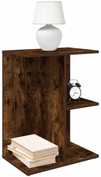 vidaXL Nachttische 2 Stk. Räuchereiche 46,5x29x61 cm Holzwerkstoff 858659