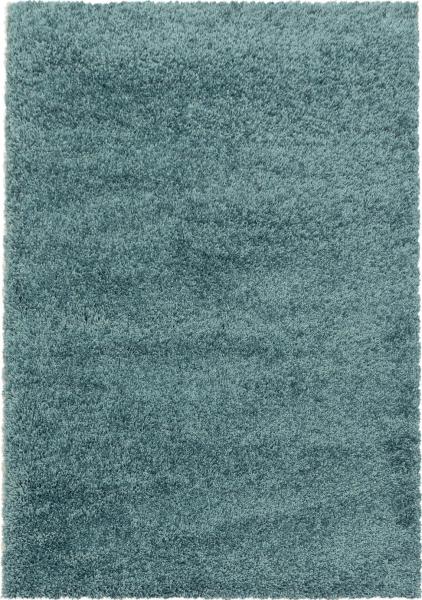 Hochflor Teppich Sima rechteckig - 120x170 cm - Blau