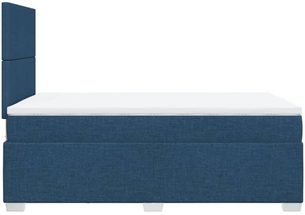 vidaXL Boxspringbett mit Matratze Blau 120x200 cm Stoff 3292754 Bild 11