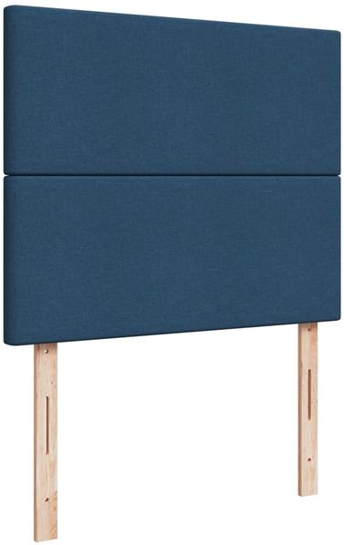 vidaXL Boxspringbett mit Matratze Blau 120x200 cm Stoff 3292754 Bild 7