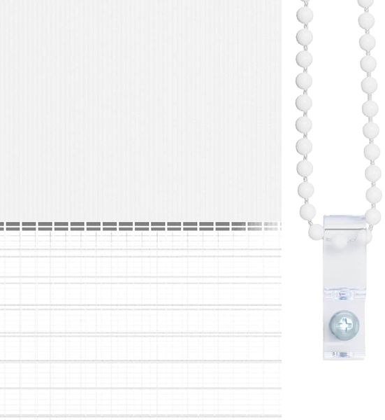 vidaXL Doppelrollo Weiß 40x150 cm Stoffbreite 35,9 cm Polyester 4014743 Bild 9