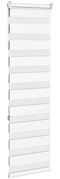 vidaXL Doppelrollo Weiß 40x150 cm Stoffbreite 35,9 cm Polyester 4014743 Bild 4