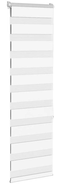 vidaXL Doppelrollo Weiß 40x150 cm Stoffbreite 35,9 cm Polyester 4014743 Bild 3