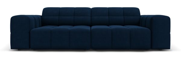 Micadoni Sofa Jennifer 3-Sitzer Samt Königsblau