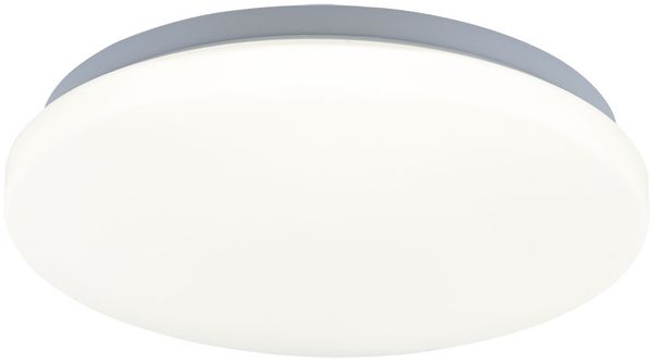 LED Deckenlampe, weiß, Metall, neuralweiß, rund, D 28 cm