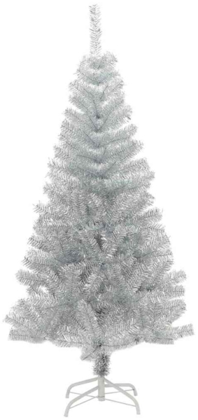 vidaXL Weihnachtsbaum mit 150 LEDs mit Ständer Silber 150 cm Haustier 3396666 Bild 4