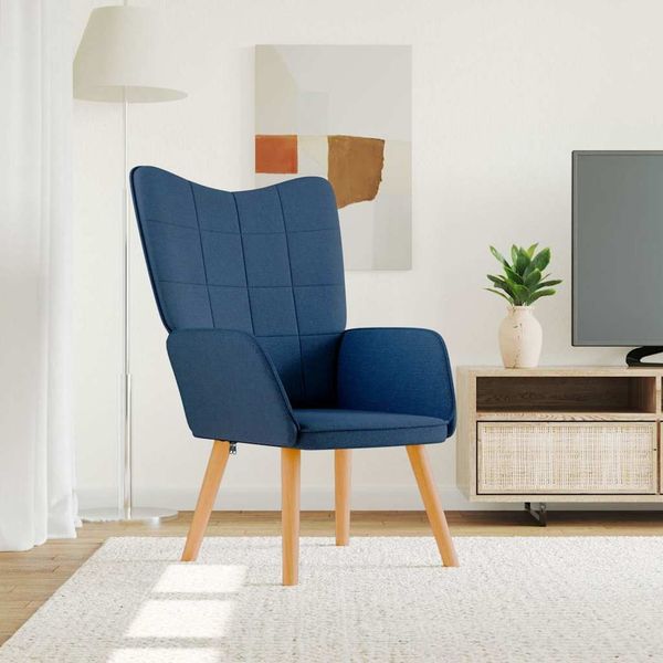 vidaXL Relaxsessel Blau Stoff [327923]