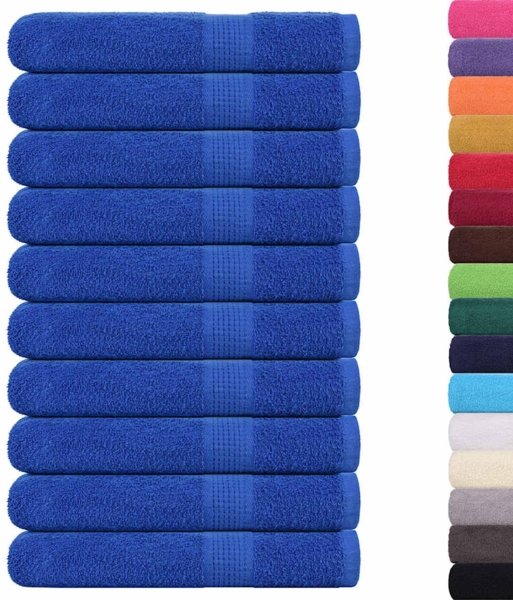 vidaXL Saunatücher FROGN 10 Stk. Blau 80x200 cm 360 g/m² 136721