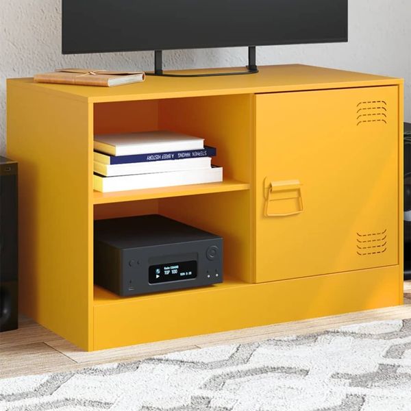 vidaXL TV-Schrank Senfgelb 67x39x44 cm Stahl 841697