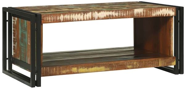 vidaXL Couchtisch 90 x 50 x 38 cm Massives upgecyceltes Holz 4104717