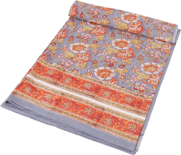 Guru-Shop Tagesdecke Blockdruck Tagesdecke, Bett & Sofaüberwurf,..