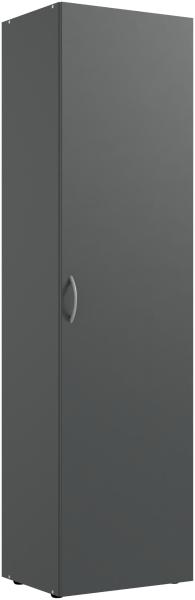 Mehrzweckschrank >MULTIRAUMKONZEP< in Graphit - 50x185x40cm (BxHxT)