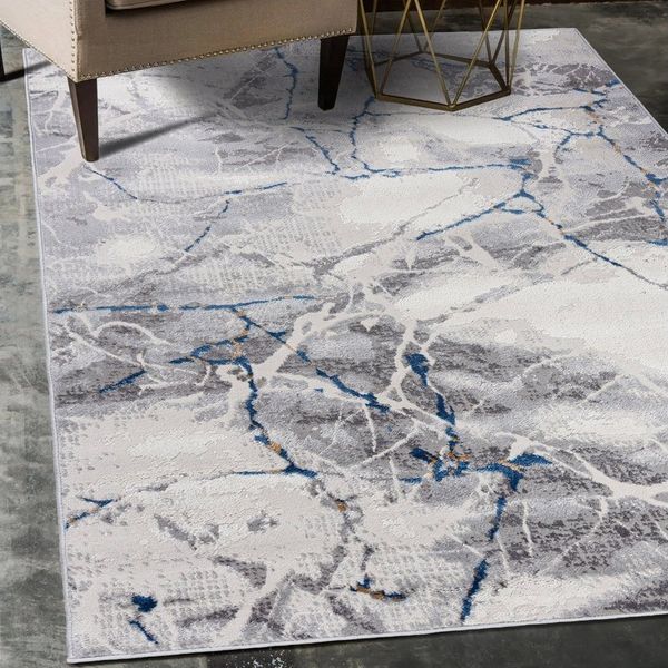 Mazovia Designteppich Modern Teppich für Wohnzimmer, Schlafzimmer Abstrakt Muster, 80 x 150 cm, Modern, Abstrakt, Kurzflor