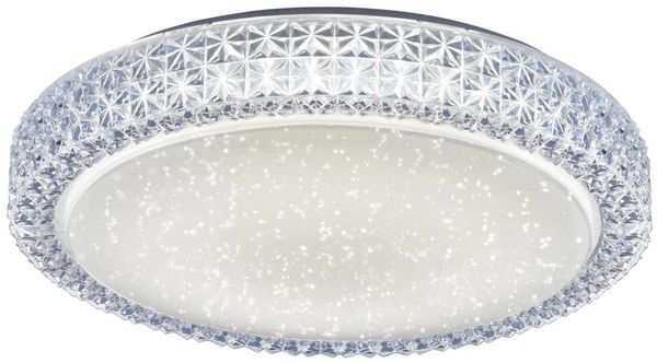 LED Deckenleuchte, Sternenhimmel CCT, D x H 40 x 11 cm