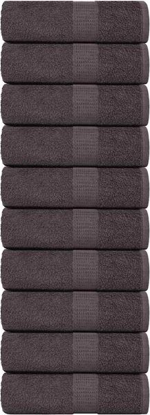 vidaXL Gästetücher FROGN 10 Stk. Anthrazit 30x50 cm 360 g/m² 136679