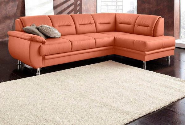 sit&more Ecksofa Mailand L-Form, B: 250 cm, optional Bettfunktion