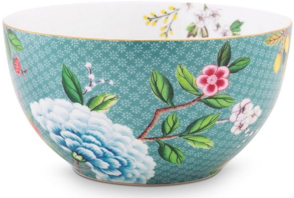 PiP Studio Schale Blushing Birds Bowl blue 15 cm, Porzellan, (Schüsseln & Schalen), Bowl Blushing Birds Blue 15cm