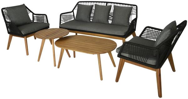 Kaemingk Seville Lounge Set pp-seil schwarz