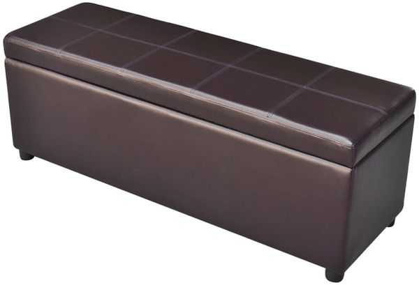 vidaXL Sitzbank mit Stauraum Lang Holz Braun 241064