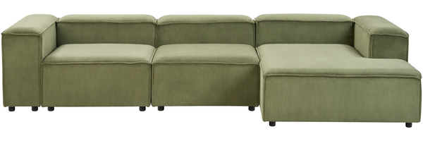Linksseitiges Ecksofa ARDAL Cord Grün Linksseitig Bild 4