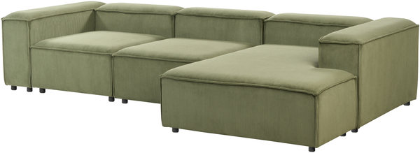 Linksseitiges Ecksofa ARDAL Cord Grün Linksseitig Bild 5