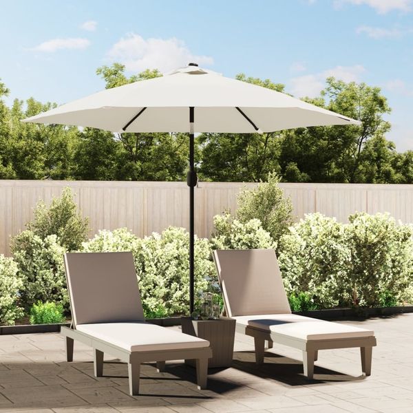 vidaXL Ersatzbezug für Sonnenschirm Sandweiß 300 cm 313795