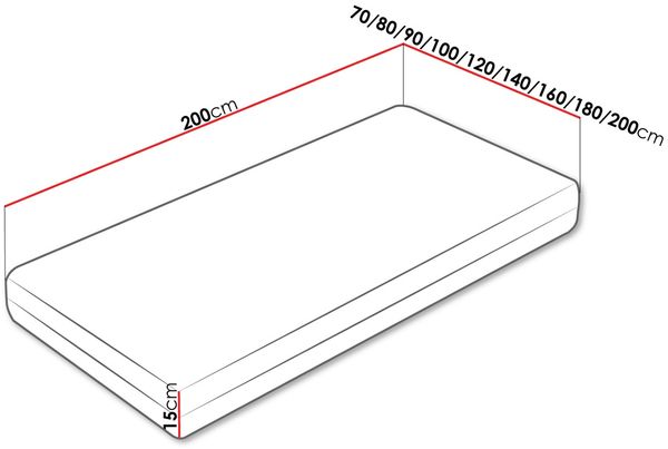 Komfortschaummatratze Ares 15, 140x200 cm Bild 7