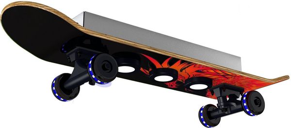 EVOTEC LED Deckenleuchte Dragon, Dimmfunktion, Farbwechsel, LED fest integriert, Warmweiß, Easy Cruiser, Skateboard-Design, Rollen - Wheels