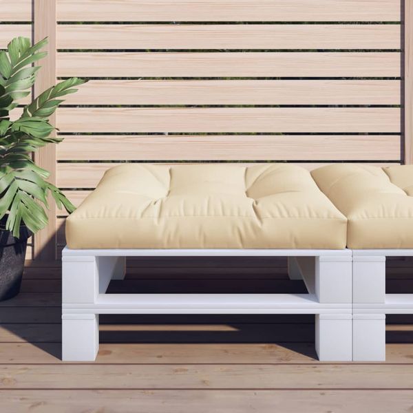 vidaXL Palettensofa-Kissen Beige 70x70x12 cm 360472
