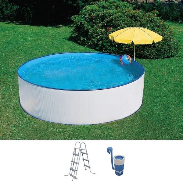SUMMER FUN Rundpool SKIMMY (Set, 3-tlg), 3-tlg, ØxH: 300x90 cm