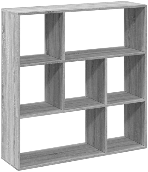vidaXL Raumteiler-Bücherregal Grau Sonoma 102x29x103,5 cm 858053