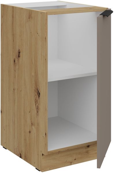 Küchen Unterschrank 40 cm Küche ARIA Sandgrau ultra matt + Eiche Artisan matt, hochwertige Fronten mit Anti Fingerprint Beschichtung Küchenzeile Küchenblock Bild 3