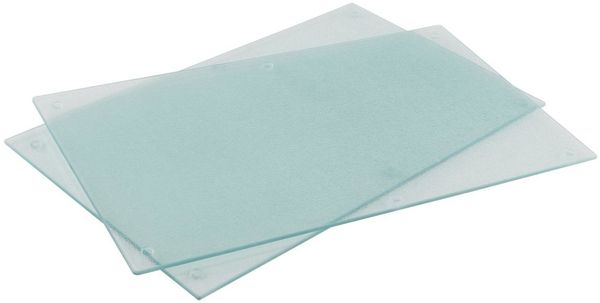 Glas Schneidebrett / Herd Abdeckplatten Set 2-tlg. Maße:ca. 52 x 30cm Art. 28015