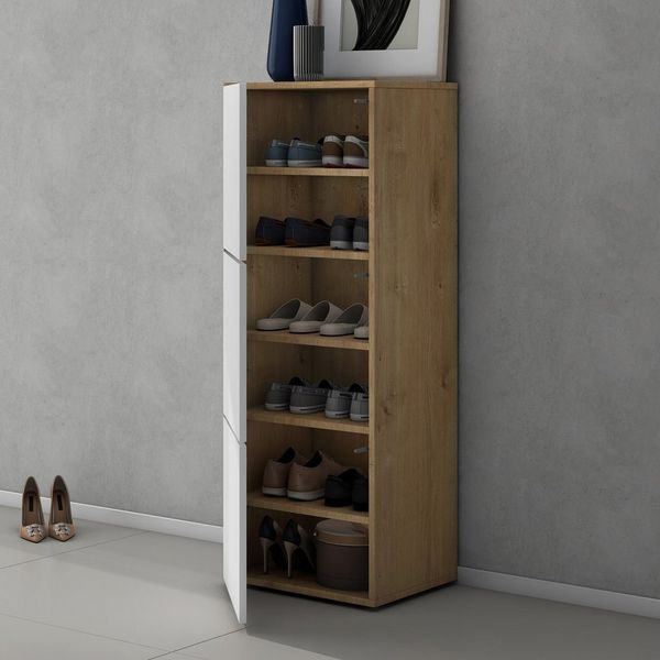 doporro Schuhschrank Schuhregal Schuhständer mit 3 Fächern Schuhschrank02