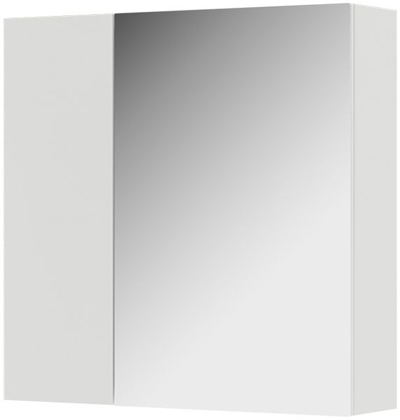 Badspiegelschrank Leopold Weiß 60 x 59.2 cm Mit Regalböden und 1 Spiegeltür Vicco