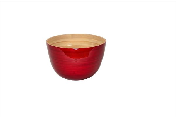 albert L. Bambus Schüssel 22x14 cm rot