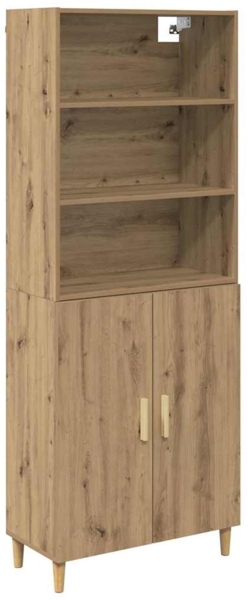 vidaXL Highboard Artisan-Eiche 69,5 x 32,5 x 180 cm Holzwerkstoff 3415835