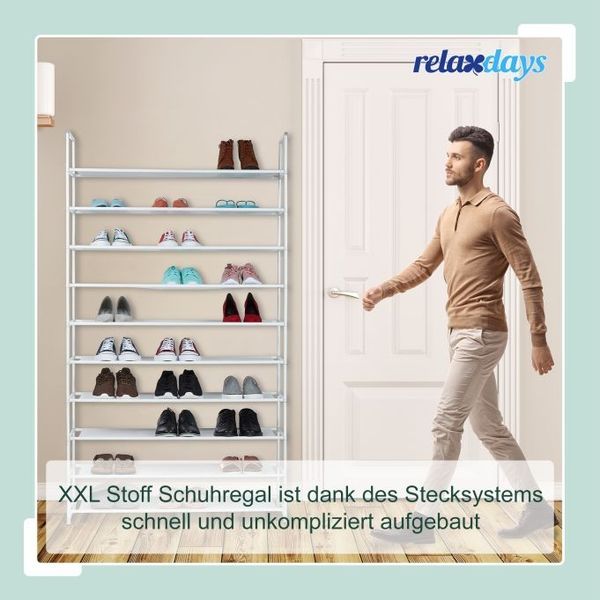 Schuhregal Stoff für 50 Paar Schuhe