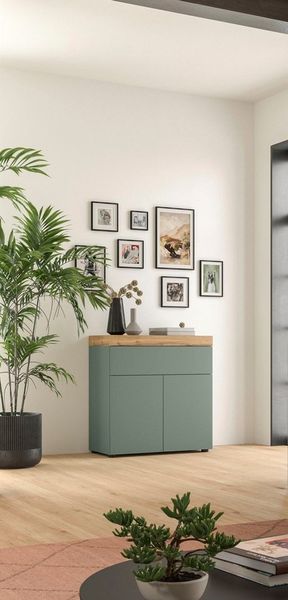 OTTO home Kommode MAMBO, TOPSELLER!, Breite 77cm, 2 Türen, 1 Schubkasten, push-2-open (1 St, 2 farbige Ausführung, in verschiedenen Farben erhältlich), Kommode, Anrichte, Wohnzimmer, Schlafzimmer