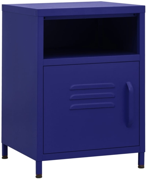 Nachttisch Marineblau 35 x 35 x 51 cm Stahl [336217]