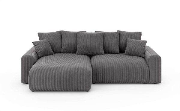 Home affaire Ecksofa LAKESIDE klein mit Bettfunktion und Bettkasten, B/T/H 235/142/84 cm, L-Form, Recamiere beidseitig montierbar, mit Wellenunterfederung