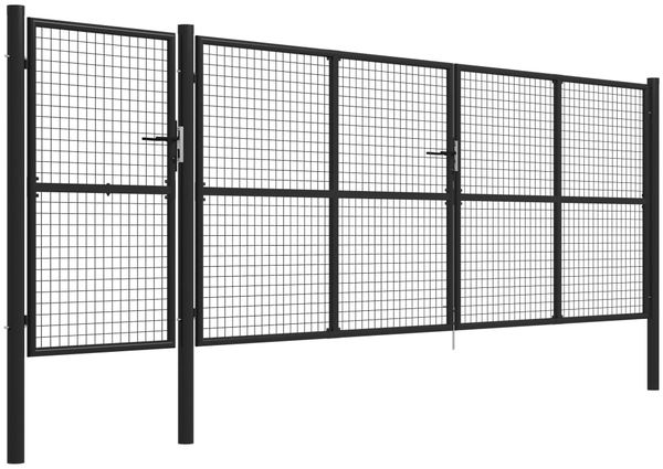 vidaXL Gartentor Stahl 500×150 cm Anthrazit 144337 Bild 2