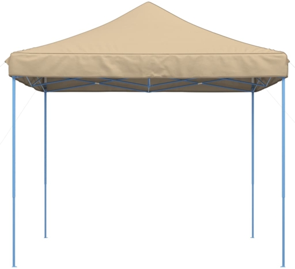vidaXL Pop-Up Partyzelt, faltbar, Stahl / PE, Beige, ohne Seitenteile, 315 x 292 x 292 cm Bild 2