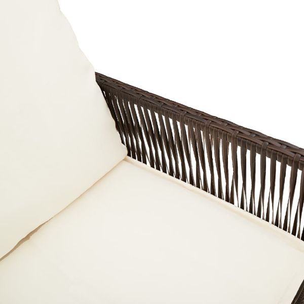 vidaXL Garten-Barhocker mit Kissen 2 Stk. Braun Poly Rattan 368706 Bild 9