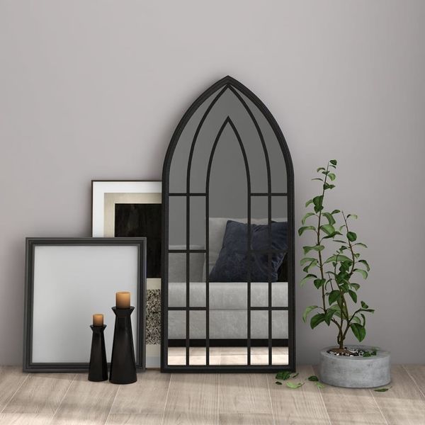 vidaXL Spiegel Schwarz 100x45 cm Eisen für den Innenbereich 3093524